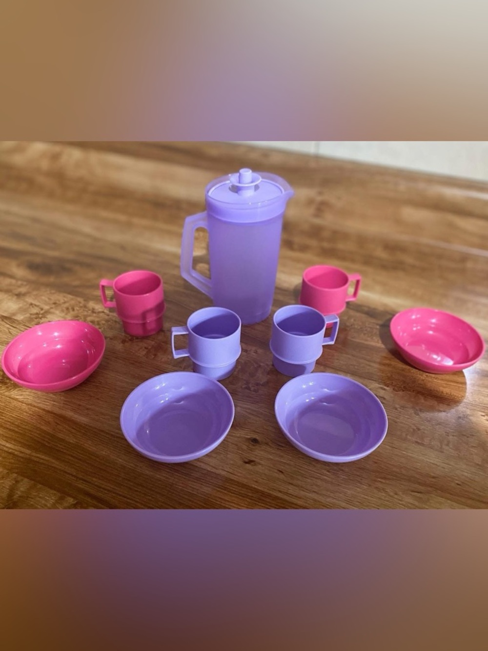 TUPPERWARE MINI PLAY SET KIDS TOY  PITCHER MUGS